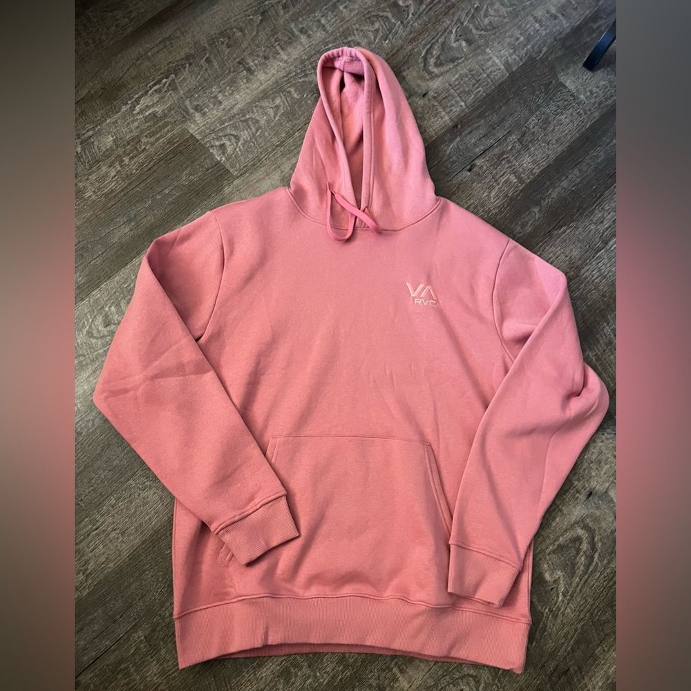 RVCA Wilson Embroidered Fleece Graphic Hoodie-Large
